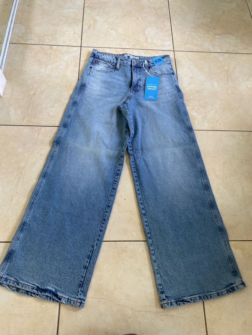 Light Wash Wide Leg Jeans